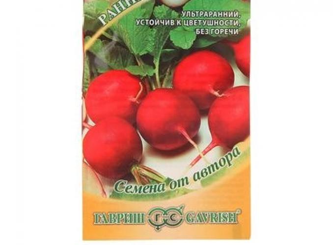 Семена Редис Ранний хрустик, ультраранний, 3 г