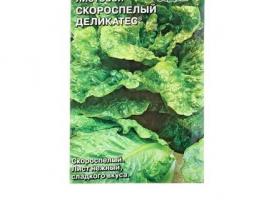 Семена салат Скороспелый Деликатес лист 0,5 г.